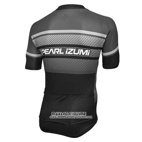2017 Maillot Ciclismo Pearl Izumi Gris et Noir Manches Courtes et Cuissard